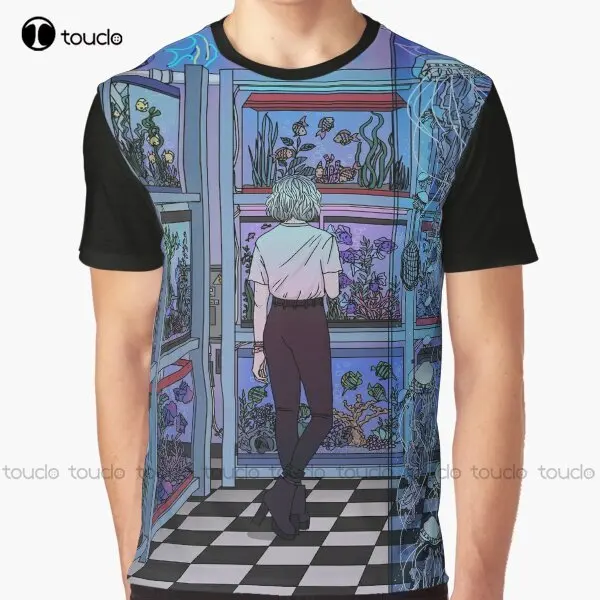 Aquarium Fish Popular - Aquarium Graphic Neon,ปลา,Aquarium,ใต้น้ําเสื้อยืดการพิมพ์ดิจิตอลTeeเสื้อStreetwear Xxs-5Xlใหม่ยอดนิยมUnisex