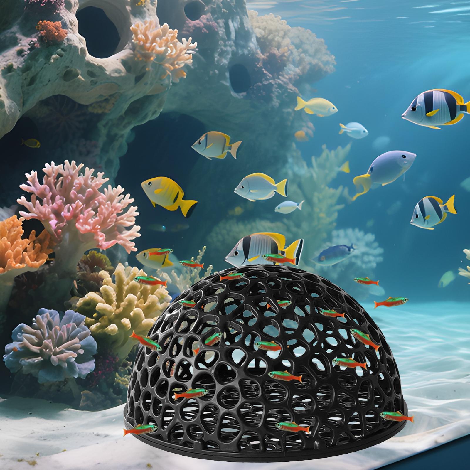 Aquarium Fish Hiding Spot - บ้านกุ้งในตู้ปลา ถ้ำสำหรับปลาและกุ้งขนาดเล็ก ที่ซ่อนตัวสำหรับการเพาะพันธุ์ บ้านเบตต้าขนาดเล็กแบบมีรูพรุน ที่ซ่อนตัวสำหรับปลา ที่หลบซ่อนสำหรับกุ้ง