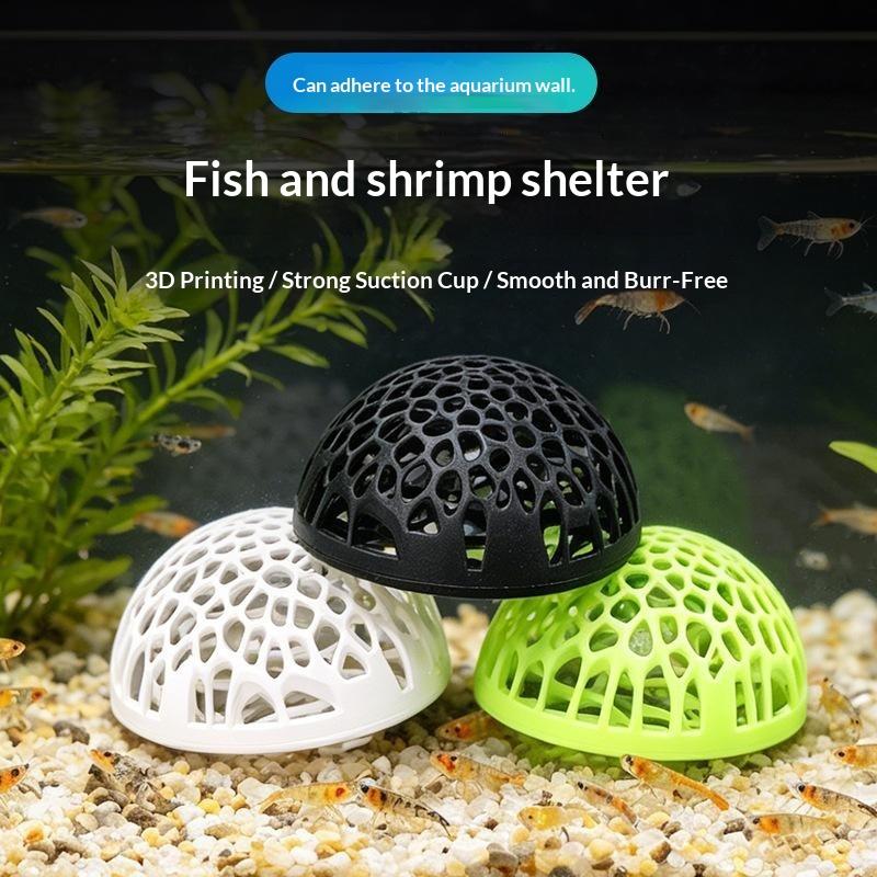 Aquarium Fish Hiding Spot - บ้านกุ้งในตู้ปลา ถ้ำขนาดเล็กสำหรับปลากัด ที่ซ่อนตัวสำหรับปลา ที่หลบซ่อนสำหรับกุ้ง รังเพาะพันธุ์กุ้งสำหรับตกแต่งตู้ปลา