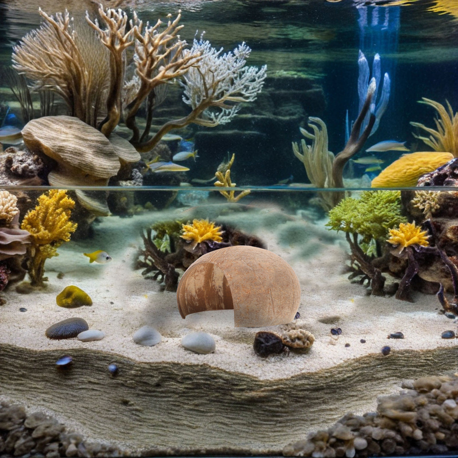 ที่หลบซ่อนปลาในตู้ปลา 2 ชิ้น ท - Aquarium Fish Hiding Spot บทวิจารณ์และราคา