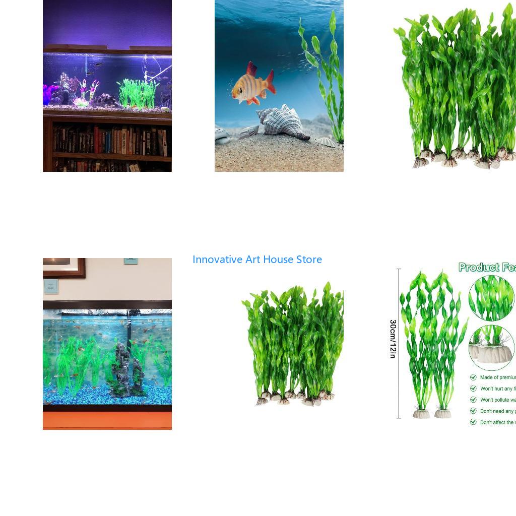E1PC พืชน้ำใบสำหรับปลาสำหรับถั - Aquarium Fish Hiding Spot บทวิจารณ์และราคา