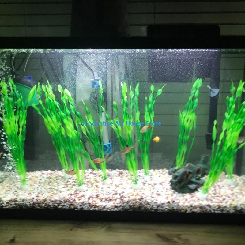 E1PC พืชน้ำใบสำหรับปลาสำหรับถั - Aquarium Fish Hiding Spot บทวิจารณ์และราคา