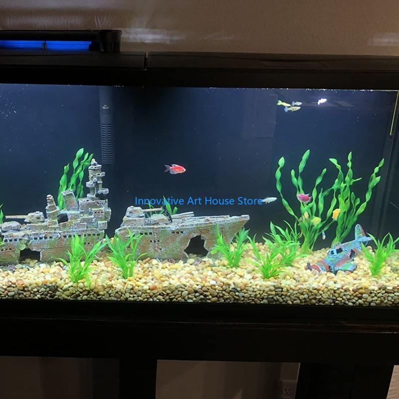 E1PC พืชน้ำใบสำหรับปลาสำหรับถั - Aquarium Fish Hiding Spot บทวิจารณ์และราคา