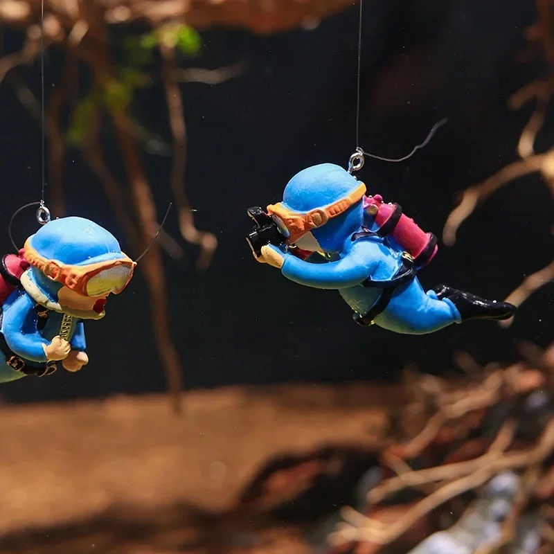 1/2 ชิ้น ของตกแต่งตู้ปลา รูปนั - Aquarium Fish Popular บทวิจารณ์และราคา