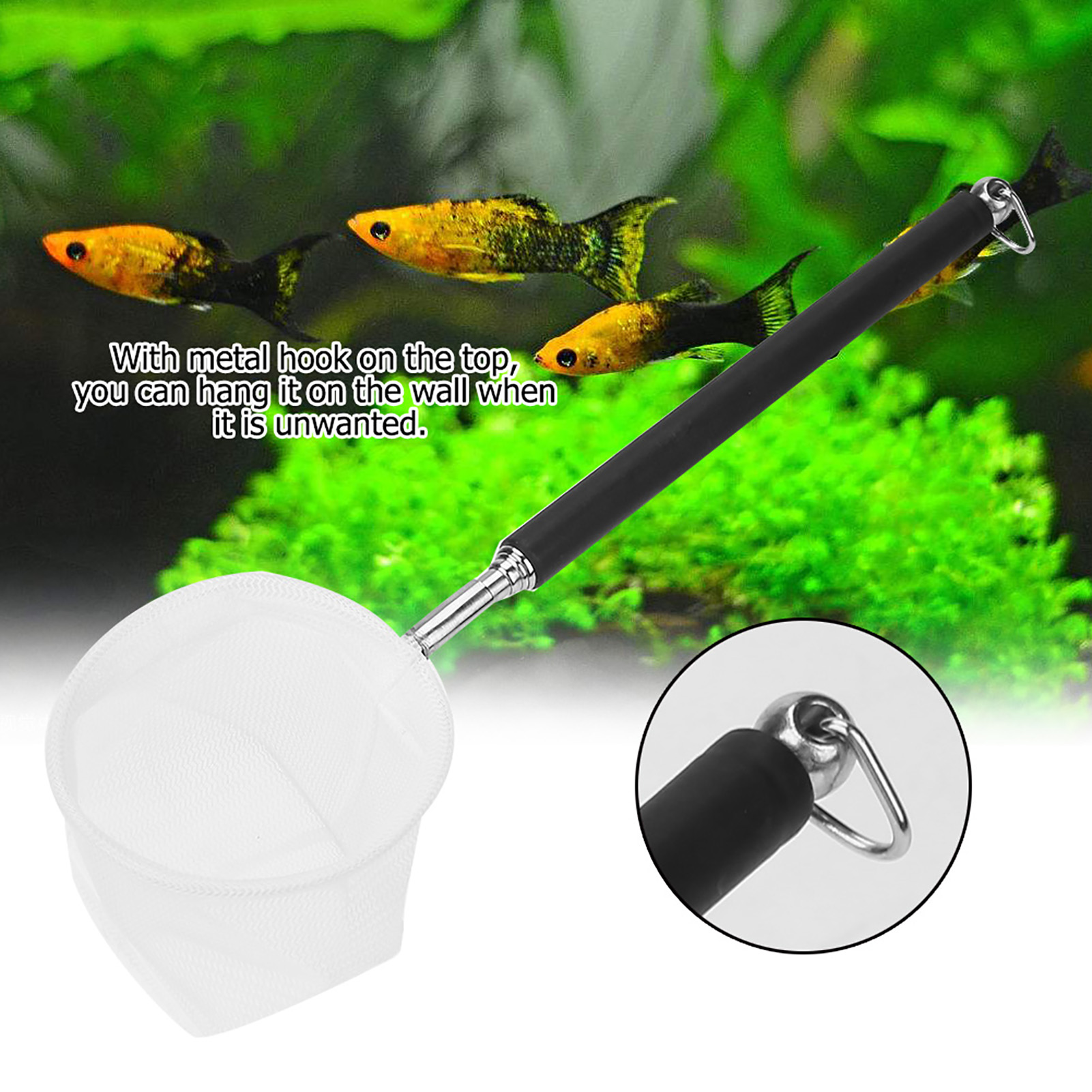 ตาข่ายจับปลาในตู้ปลาแบบปรับได้ - Aquarium Fish Net Small บทวิจารณ์และราคา