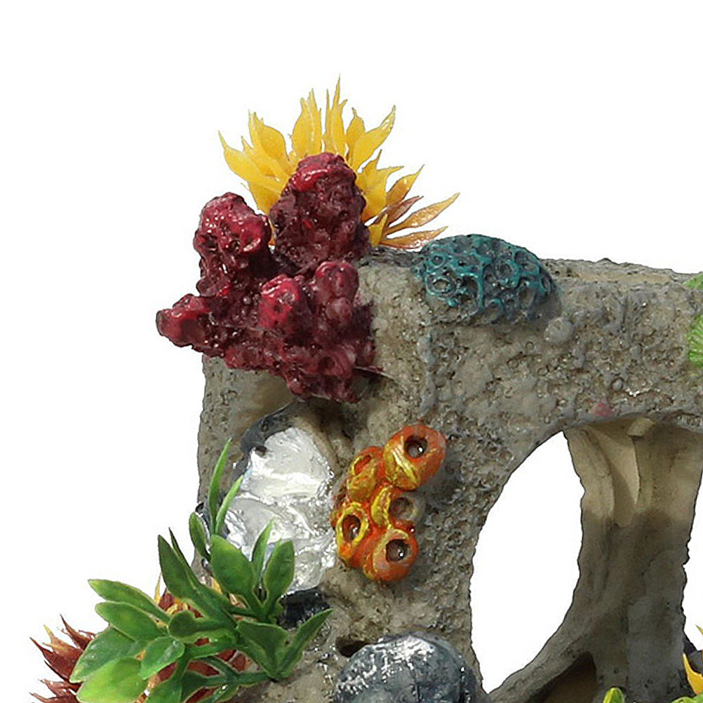 1 ชิ้น หินปะการังจำลองสำหรับตก - Aquarium Fish Hiding Spot บทวิจารณ์และราคา