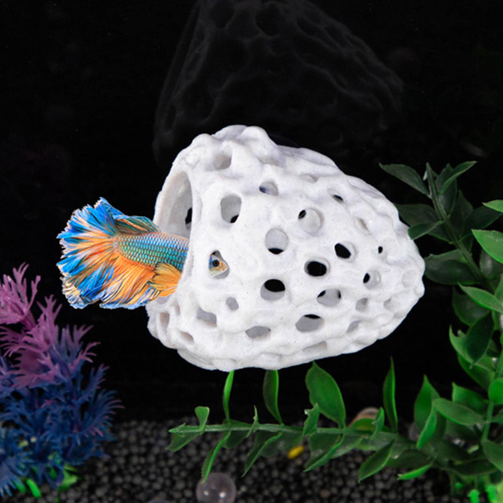 บ้านกุ้งในตู้ปลา รูปทรงถ้ำขนาด - Aquarium Fish Hiding Spot บทวิจารณ์และราคา