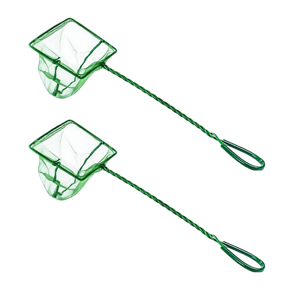 2 ชิ้น ตาข่ายจับปลาแบบพกพา ตาข - Aquarium Fish Net Small บทวิจารณ์และราคา